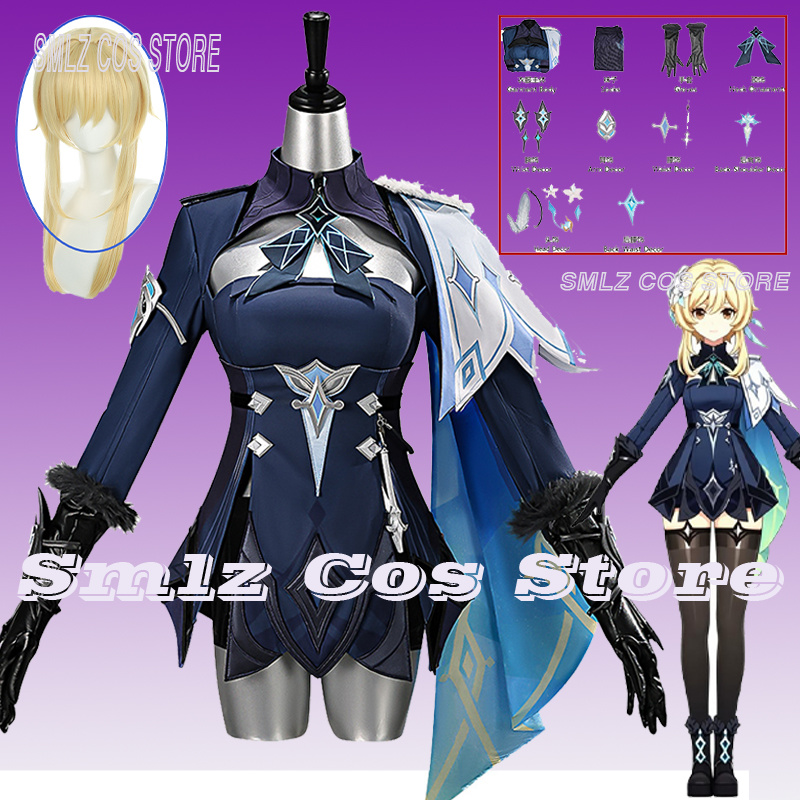 Anime Cosplay Ladies - 2026 Genshin Impact Traveler Lumine Cosplay