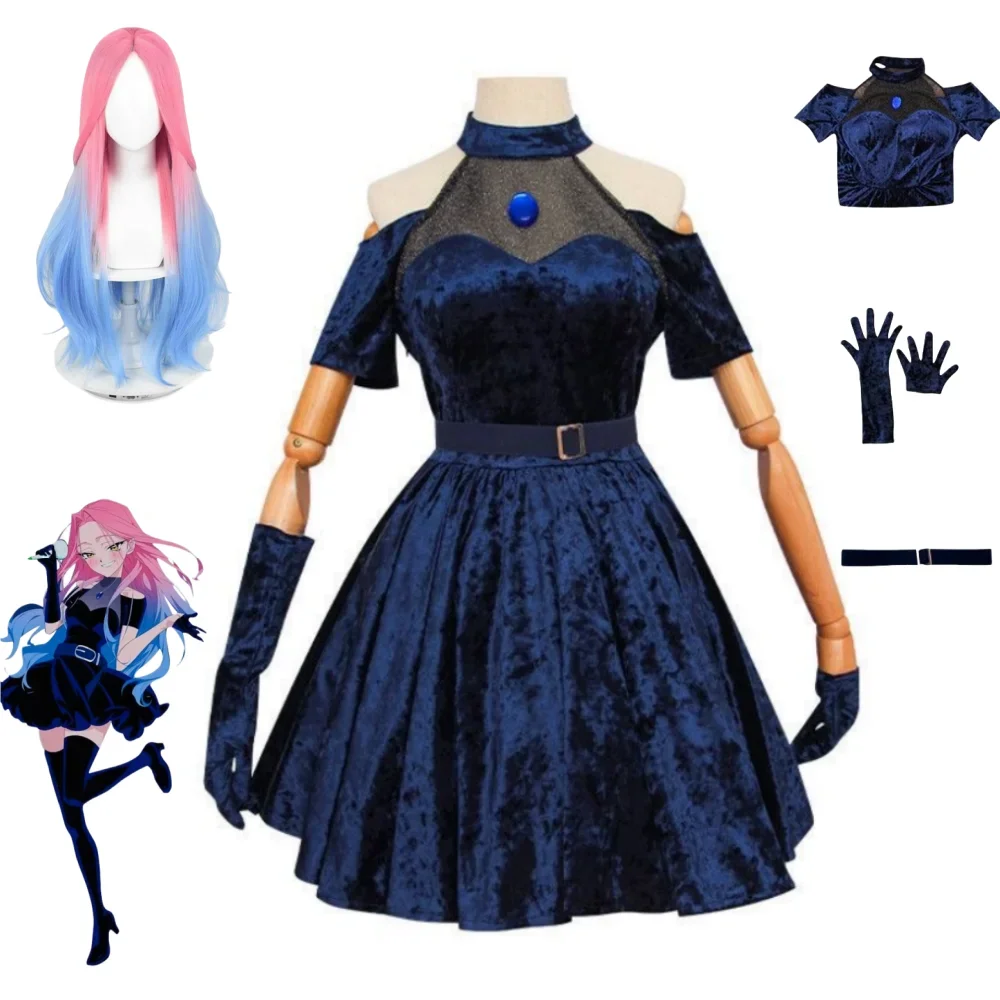 2026  Mizi Cosplay Costume Ani - đánh giá và giá Anime Cosplay Blue Hair