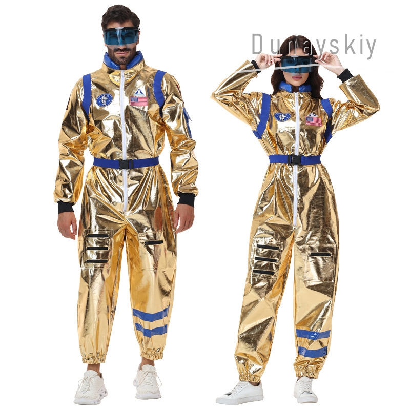 Shiny Metallic Gold Astronaut  - đánh giá và giá Anime Cosplay Couple